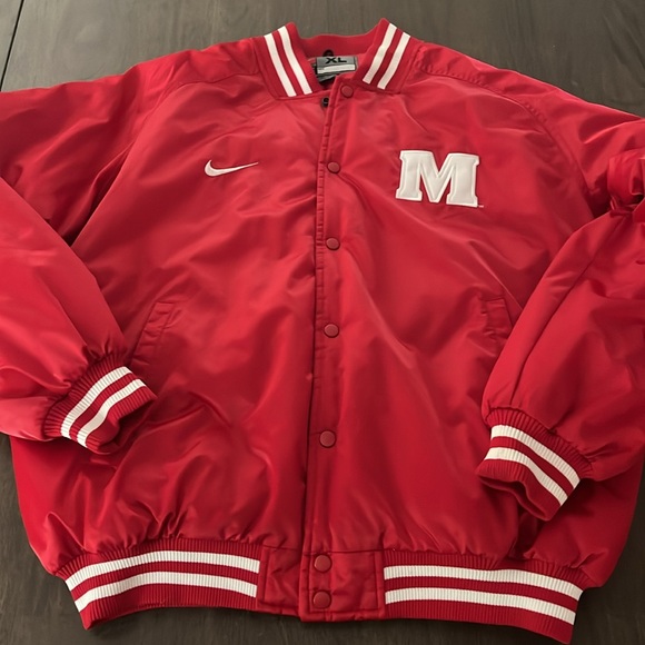 Nike Maryland Sz XL Varsity Satin Jacket Great Shape! VINTAGE 90s